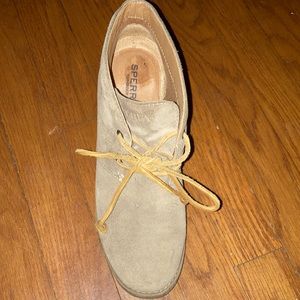 Sperry lace up bootie.